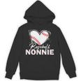 Baseball Nonnie Baseball Heart Unisex Hoodie Baseball Nonnie Baseball Heart Unisex Hoodie