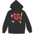 Baseball Valentines Day Heart Boys Sports Love Unisex Hoodie