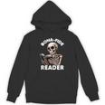 Bonafide Reader Cute Skeleton Reading a Book Lover Bookish Unisex Hoodie Bonafide Reader Cute Skeleton Reading a Book Lover Bookish Unisex Hoodie