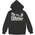 The Catfather 面白い猫 お父さん 父の日 ビンテージ 猫 父親 パーカー