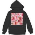 Cute Pink Book Pattern Book Lover Unisex Hoodie