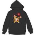 Dabbing Cool Cat Baseball 5th Birthday Unisex Hoodie