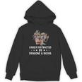 Easily Distracted By Dragons & Books Dragon Book Reading Unisex Hoodie