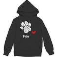 Finn Dog Paw Best Puppy Dog Finn Dog Lover パーカー