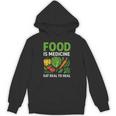 Food Is Medicineの栄養士、自然療法医栄養士へのギフト 長袖tシャツ パーカー