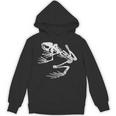 Frogman Bonefrog アンティーク調ホワイトプリント パーカー