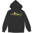 Heartbeat Avocado Reading Book Unisex Hoodie