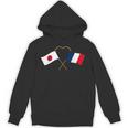 Japanese Flag France Flag フランス遺産 フランスのルーツ 日本の国旗 フランスの国旗 パーカー