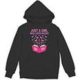 Just A Girl Who Loves Books Butterflies Reading Unisex Hoodie Just A Girl Who Loves Books Butterflies Reading Unisex Hoodie