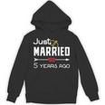 Just Married 5年前シャツ 結婚5周年記念 パーカー