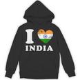 I Love India ハートフラッグインド パーカー