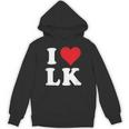 I Love Lk Initials I Heart LK First Last Name L K パーカー