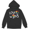 Love Wins Raised Fist Lgbt Lgbtq プライド アウェアネス レインボー パーカー