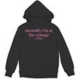 Mentally I'm At The Cottage Bookish Romance Book Lover Unisex Hoodie