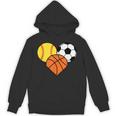 Mom Sports Heart Soccer Basketball Baseball Softball Unisex Hoodie Mom Sports Heart Soccer Basketball Baseball Softball Unisex Hoodie