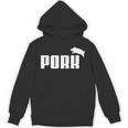 Pork – 面白いtシャツ Bbqスモーカーベーコン愛好家用 パーカー