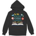 Reading Powers Imagination Books Bibliophile Teacher Men Women Kids Unisex Hoodie