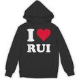 Red Heart I Love Rui パーカー