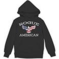 Rogue America ユーズド加工 アメリカ国旗 イーグル パーカー
