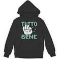 Tutto Bene イタリアの手のジェスチャー面白い引用イタリア 長袖tシャツ パーカー