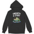 Unearth a Story Frog Reading a Book Summer 2026 Unisex Hoodie Unearth a Story Frog Reading a Book Summer 2026 Unisex Hoodie