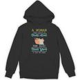 Woman Survives On Books And Yarn Crocheter Crocheting Unisex Hoodie