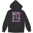 Women's Nothing Beats Reading Rock Paper Scissors Book Lover Unisex Hoodie