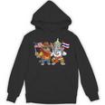 アメリカ・タイ国旗 誇り高いタイ系アメリカ人のルーツ タイ系アメリカ人の遺産 長袖tシャツ パーカー