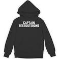 メンズ キャプテンテストステロンtシャツ 面白いウェイトリフティングワークアウトジム パーカー