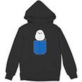 シマエナガ『おん ざ ぽけっと』ポケット 鳥【どうぶつフレンズ】ゆるくて かわいい 動物 キャラクター イラスト パーカー