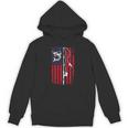 ナマズ アメリカ国旗 キャットフィッシング 漁師 釣り 長袖tシャツ パーカー