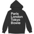 パリ東京ロンドンボウイ ギフトデザイン Bowieouvenir パーカー