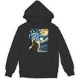 ポメラニアン 犬 イヌアート ゴッホ 星月夜 ポメラニアン 長袖tシャツ パーカー