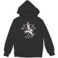 ルシファーの悪魔の紋章 五芒星とリヴァアタン十字架 長袖tシャツ パーカー