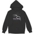 レトロ バックトラック Kali Linux デザイン ドラゴンとタグライン 長袖tシャツ パーカー