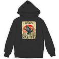 レトロキャットジラtシャツ 陽気な子猫と猫のビンテージポスター パーカー