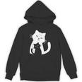 黒猫と白猫 パーカー