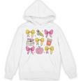 Apple Coquette Bow Books First Day Of School Back To School Unisex Hoodie Apple Coquette Bow Books First Day Of School Back To School Unisex Hoodie