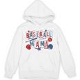 Baseball Mama Mom Mother Vintage Game Day Unisex Hoodie