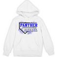 Blue Panther Baseball Home Plate Game Day Mascot Panther Unisex Hoodie