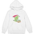 Bookasaurus T-Rex Reading Dinosaur Book PunShirt Unisex Hoodie
