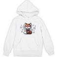 I Closed My Book Book Reader Cute Fox Book Lover Comfort Colors Crop Top Unisex Hoodie