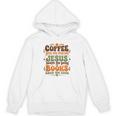 Coffee Starts Me Jesus Keeps Me Going Books Keep Me Sane Unisex Hoodie