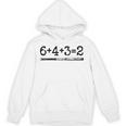 Double Play 6 4 3 2 Vintage Baseball Math Softball Player Premium Tri-Blend Unisex Hoodie