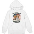 Faith Family Freedom Patriotic Christian Baseball Game Day Unisex Hoodie