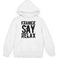 Frankieay Relax 太字フォントシャツ パーカー