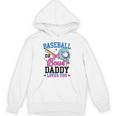 Gender Reveal Baseball Or Bows Daddy Loves You Unisex Hoodie