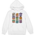 Halloween Monsters Reading Books Pattern Spooky Kawaii Anime Premium Tri-Blend Unisex Hoodie