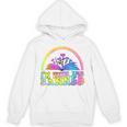 I'm With The Banned Books Retro Tie Dye Wildflowers Unisex Hoodie