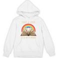 Take A Look It In A Book Retro Rainbow Reading Teacher Unisex Hoodie